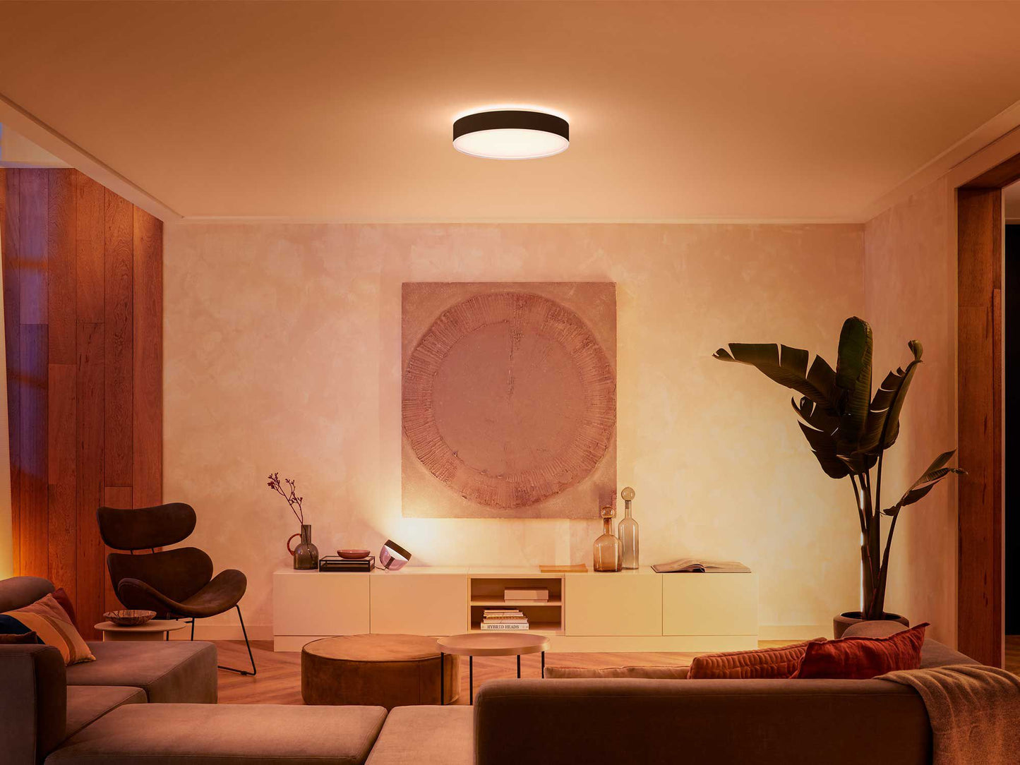Enrave L Hue ceiling lamp black