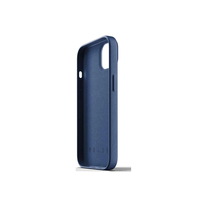 Mujjo – iPhone 13 bőr tok - kék - iSTYLE HU