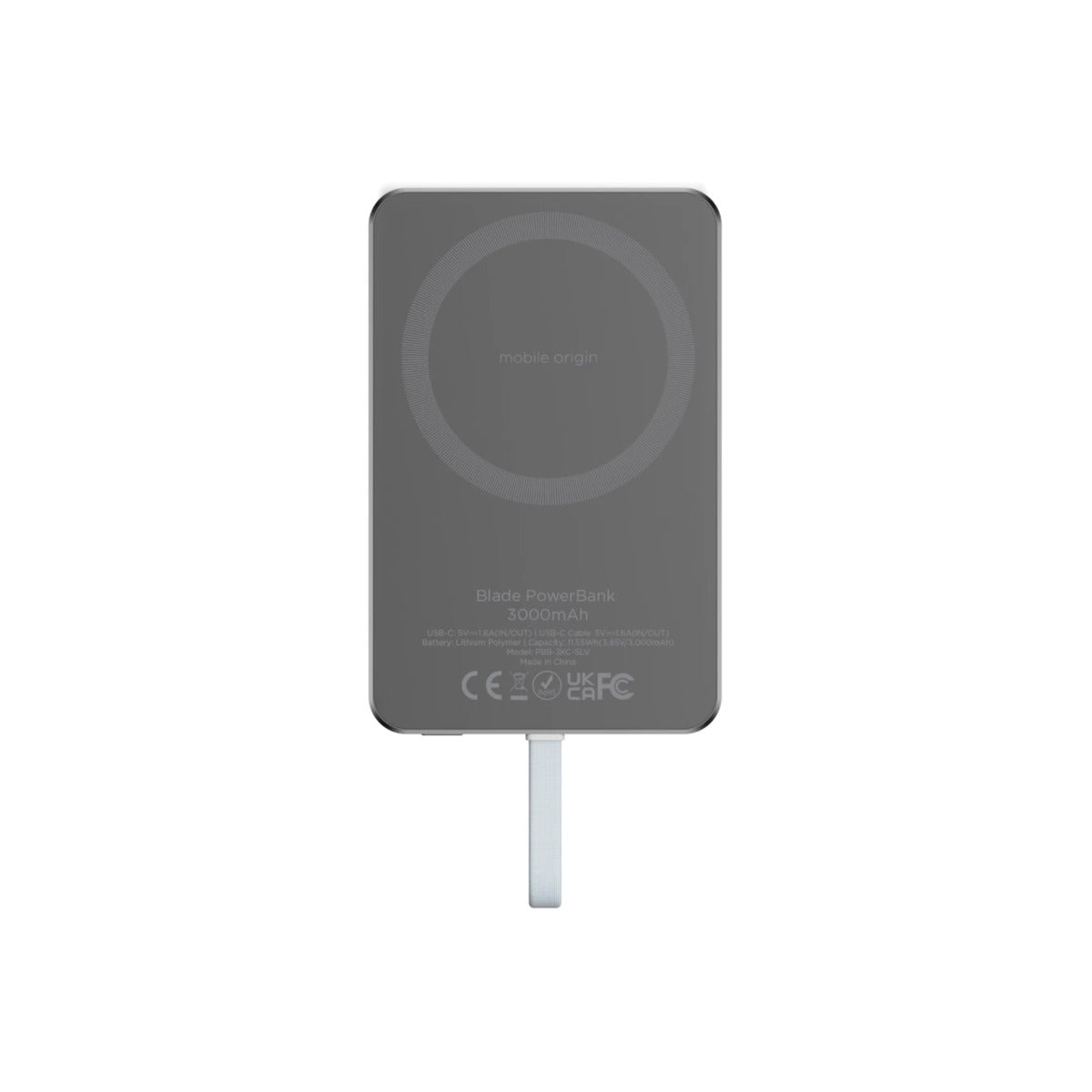 Mobile Origin – Blade PowerBank 3000mAh - szürke - iSTYLE HU