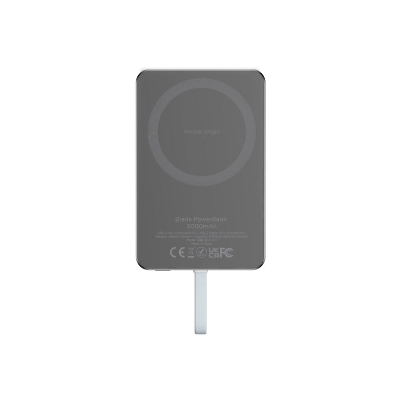 Mobile Origin – Blade PowerBank 3000mAh - szürke - iSTYLE HU