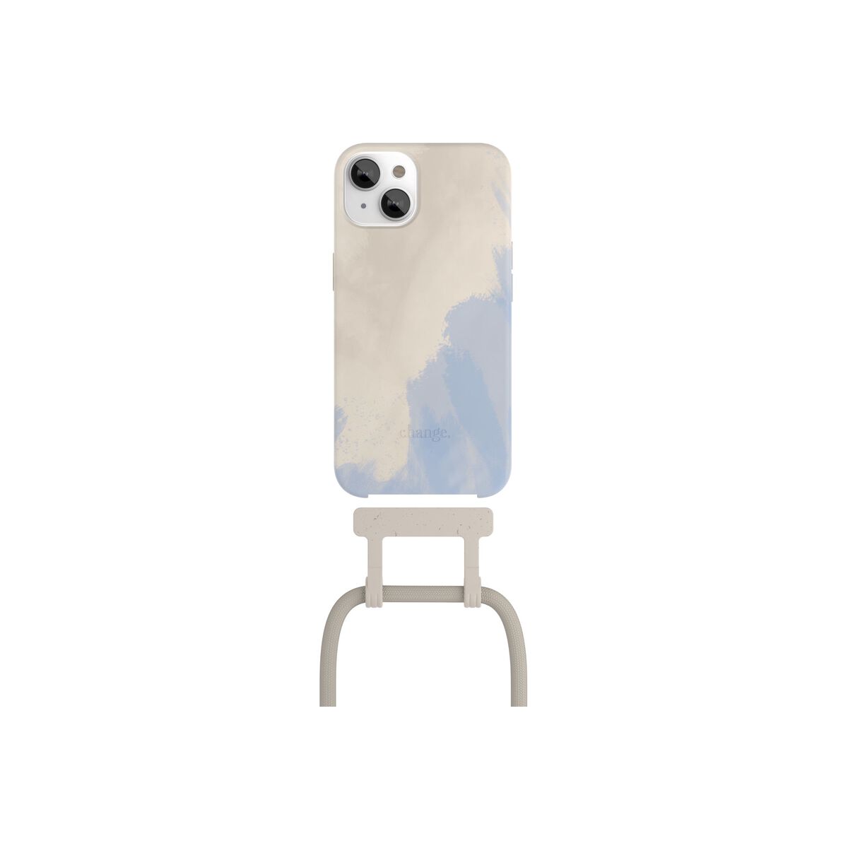Woodcessories Change Case Filia for iPhone 14 Plus - Beige Blue / Biomaterial - iSTYLE HU