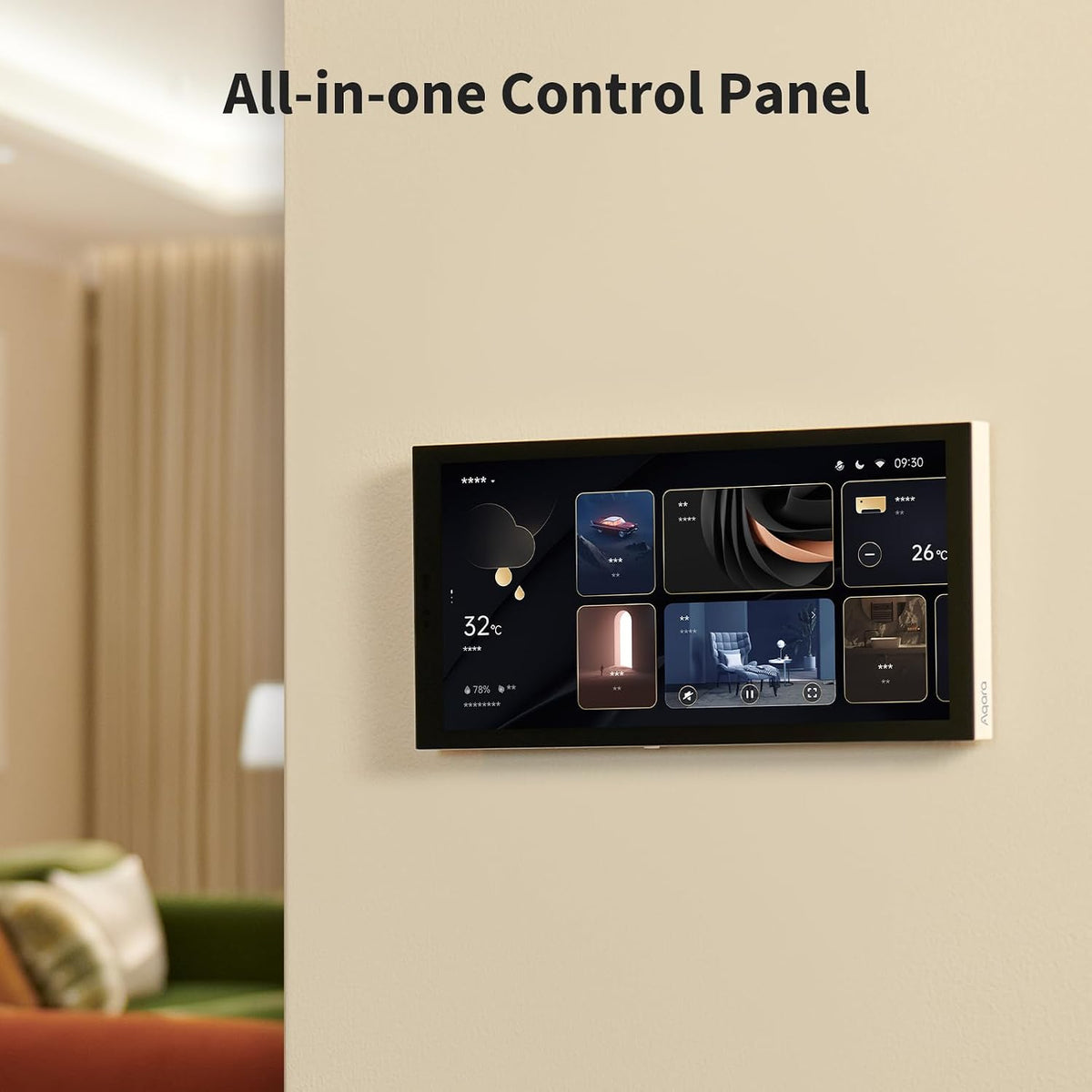 AQARA S1 Plus Panel Hub EU: vezérlőpanel + hub + 2 csatornás fali kapcsoló