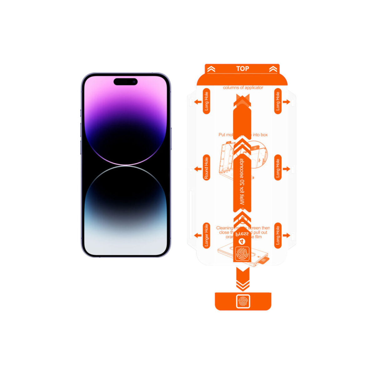 Mobile Origin – Kijelzővédő üveg (2 darab) - applikátorral - iPhone 14 Pro - iSTYLE HU