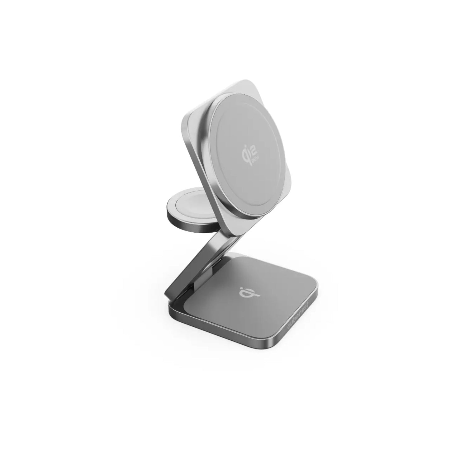 Cubenest Qi2.2 3in1 Magnetic Wireless charger SQ312 - szürke