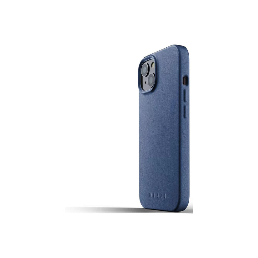 Mujjo – iPhone 13 bőr tok - kék - iSTYLE HU