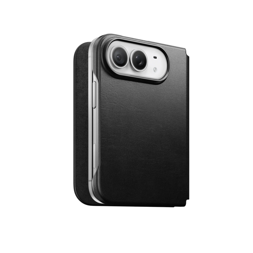 Nomad Traditional Leather Folio, rustikus barna (Horween) - iPhone Duo - iSTYLE.hu