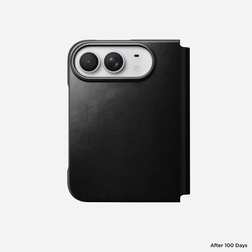 Nomad Traditional Leather Folio, rustikus barna (Horween) - iPhone Duo - iSTYLE.hu
