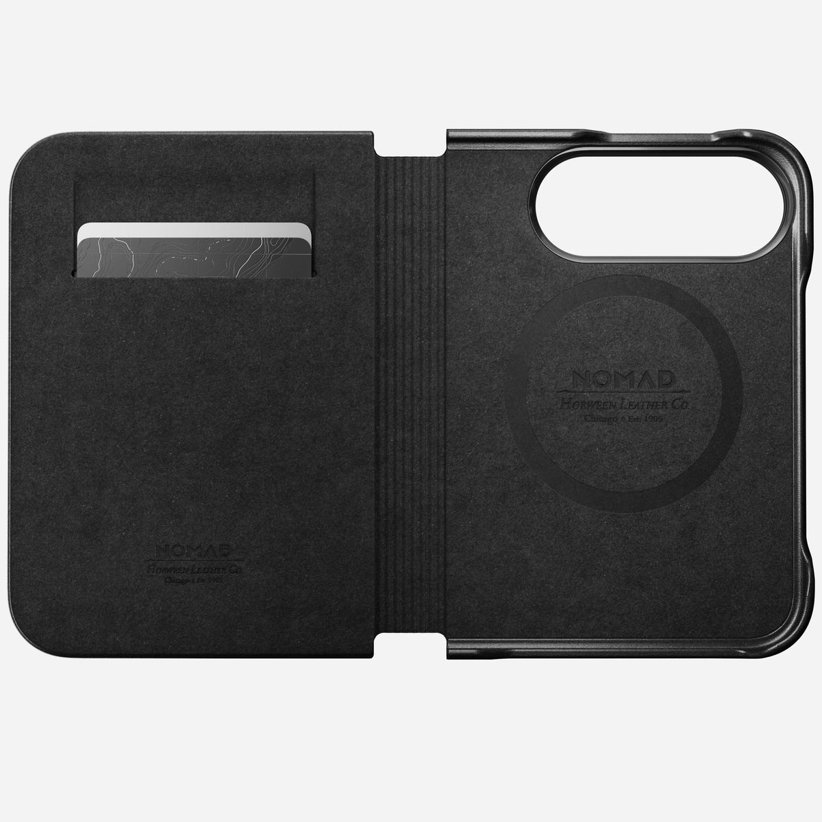 Nomad Traditional Leather Folio, rustikus barna (Horween) - iPhone Duo - iSTYLE.hu