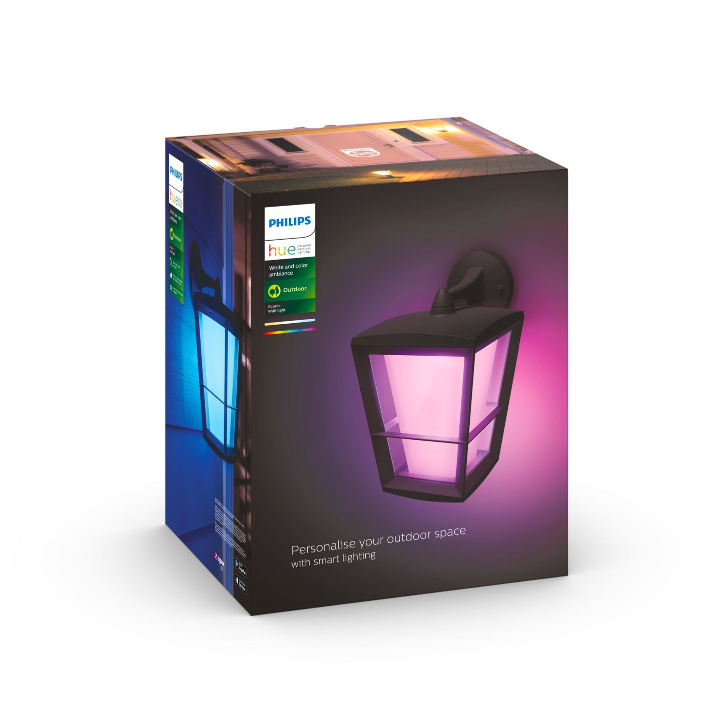 Econic Philips Hue White Ambiance CA EU down White Ambiancell lantern