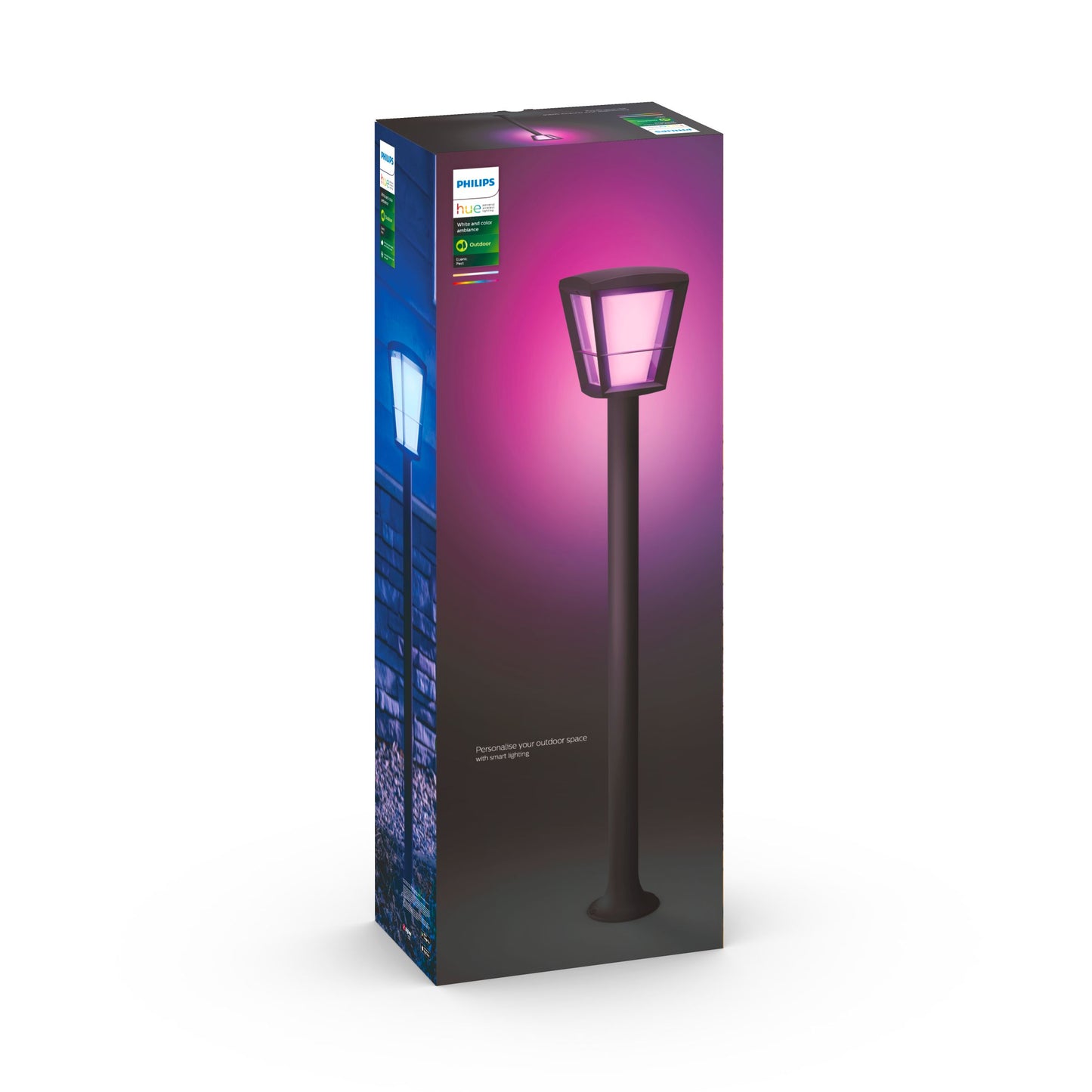 Econic Philips Hue White Ambiance CA EU post black 1x15White