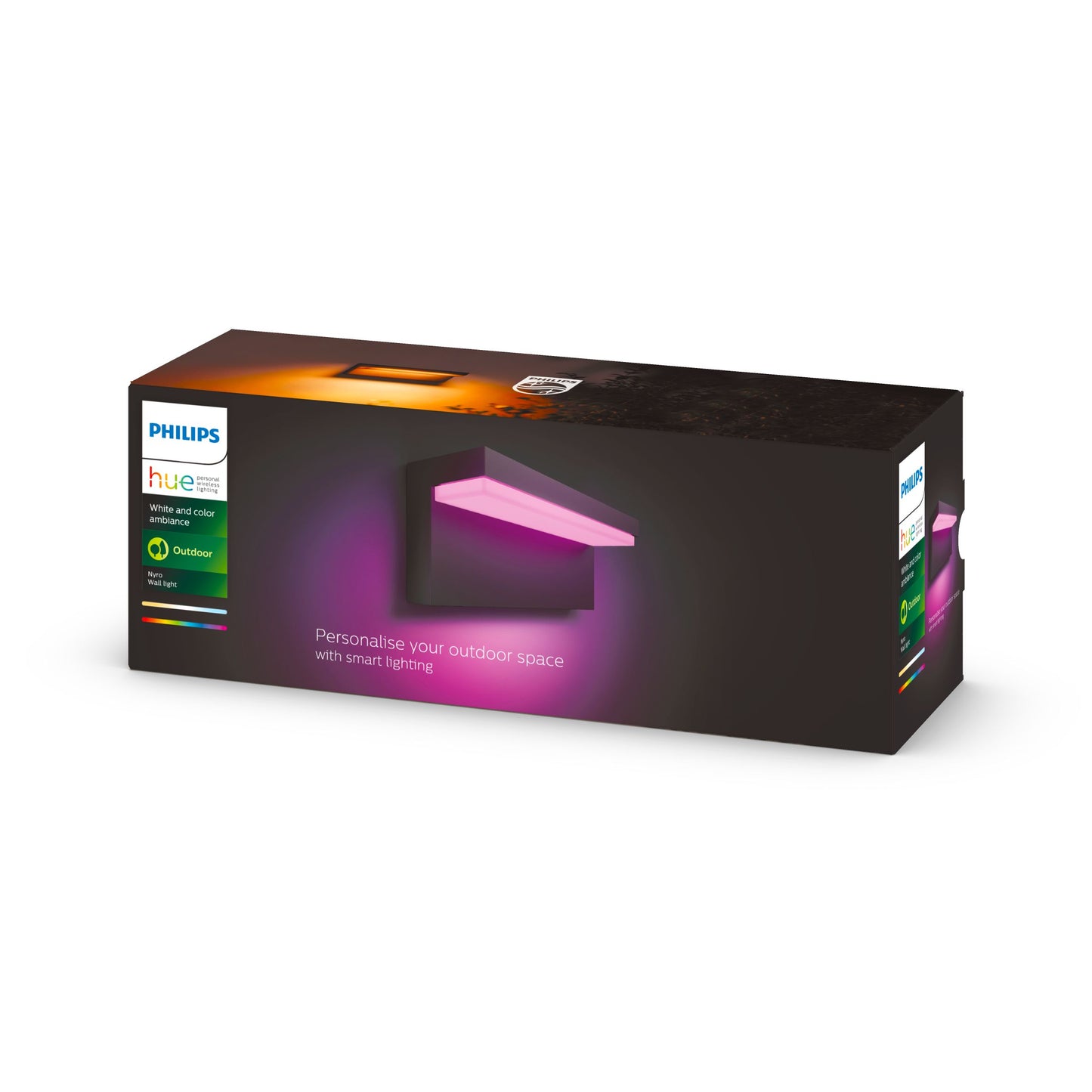 Nyro Philips Hue White Ambiance CA White Ambiancell lantern black 1x13.5