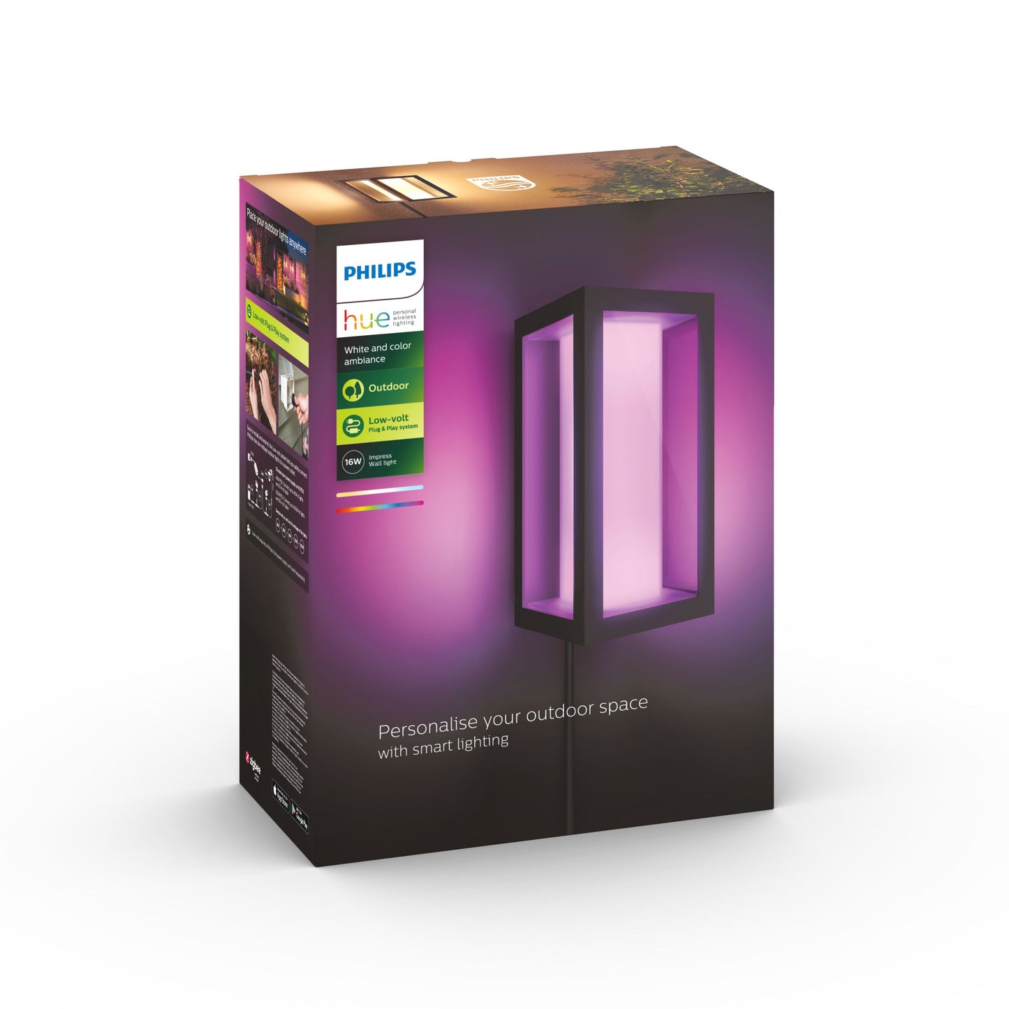 Impress Philips Hue White Ambiance CA LV EU White Ambiancell lantern