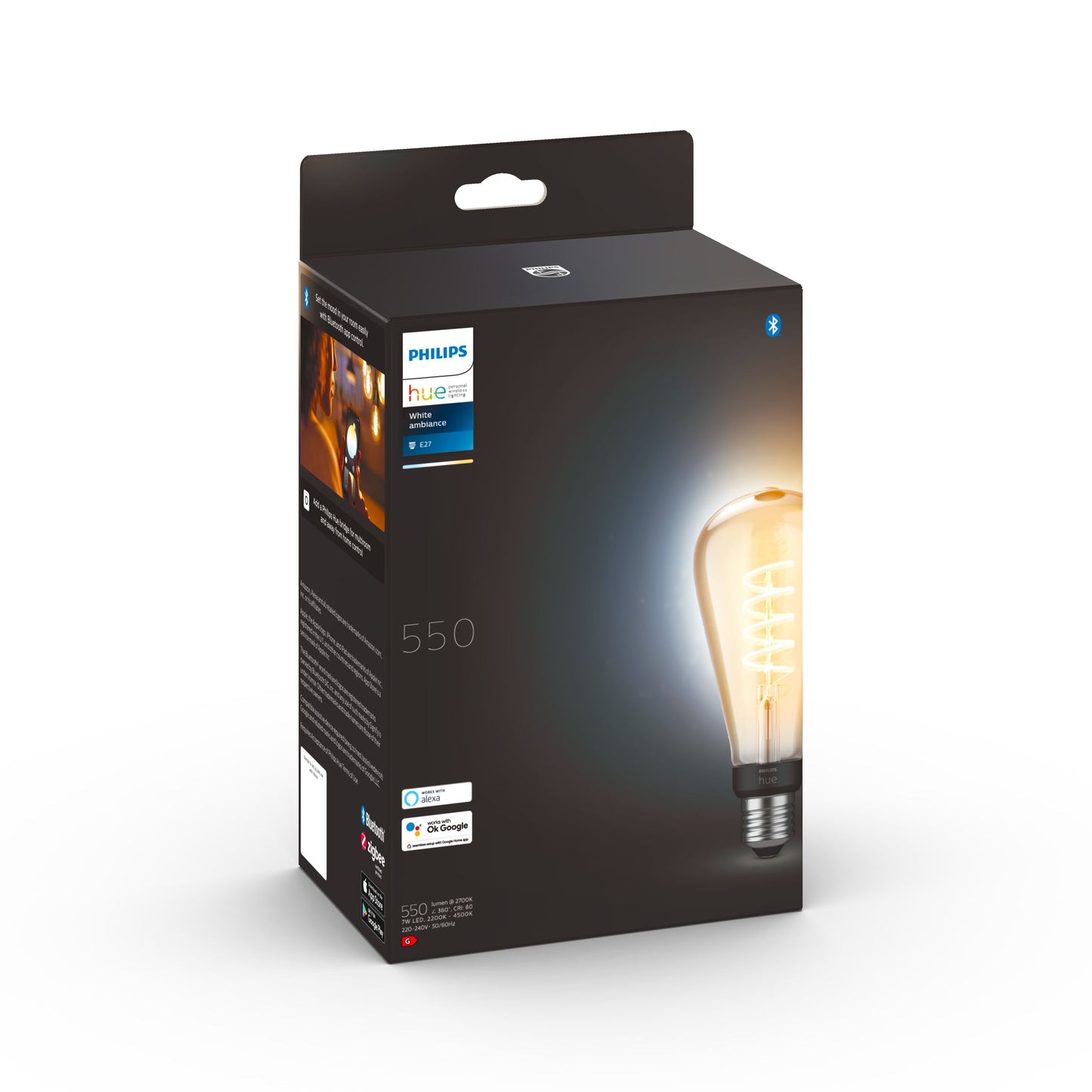 Philips Hue White Ambiance 7White Fil ST72 EUR E27