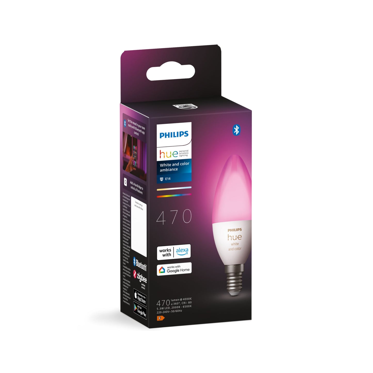 Philips Hue White and Color Ambiance 5.3White B39 E14 EU