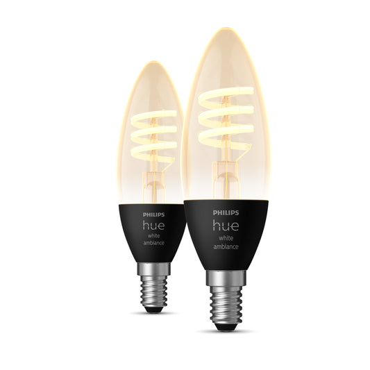 Philips Hue White Ambiance 4.6White Fil Candle E14 2 db-os készlet EU