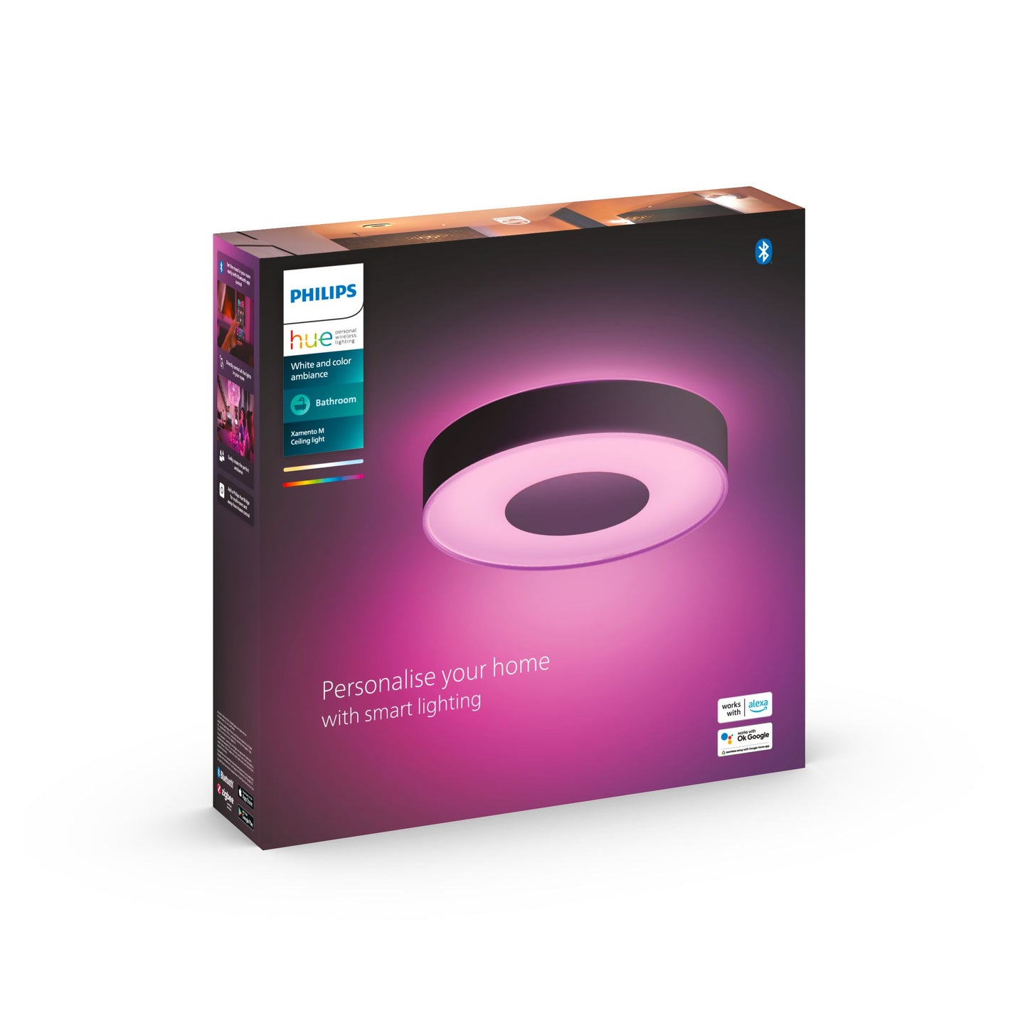 Xamento M Hue ceiling lamp black