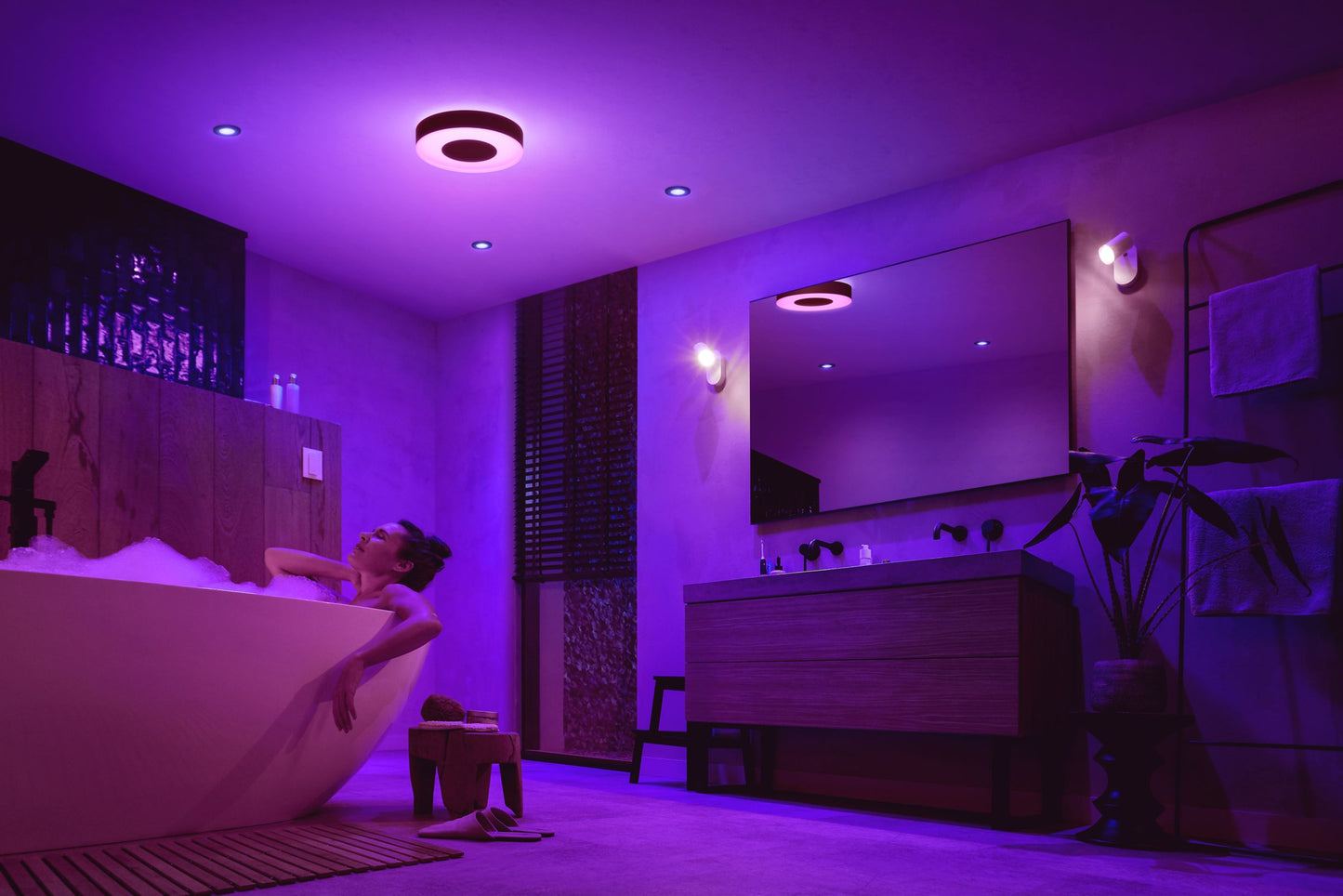 Xamento M Hue ceiling lamp black