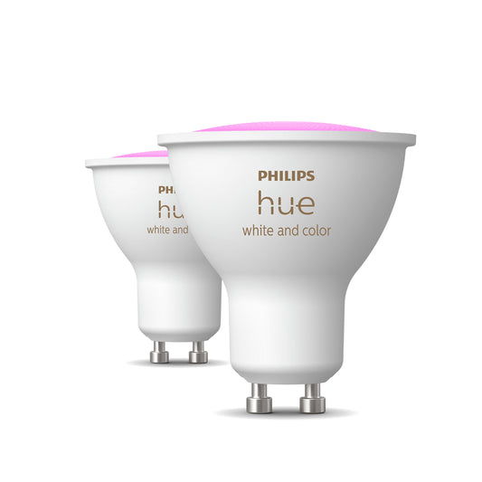 Philips Hue White and Color Ambiance 4.2White GU10 2 db-os készlet EU