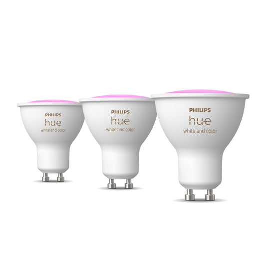 Philips Hue White and Color Ambiance 4.2White GU10 3 db-os készlet EU