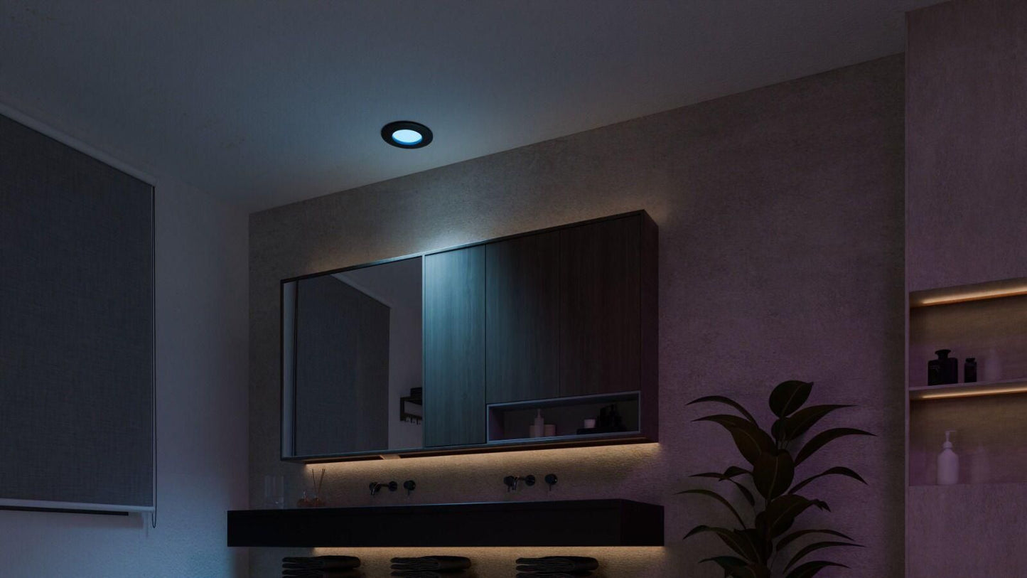 Philips Hue White Ambiance CA Slim downlight S (90mm) EMEA-Black Multipack