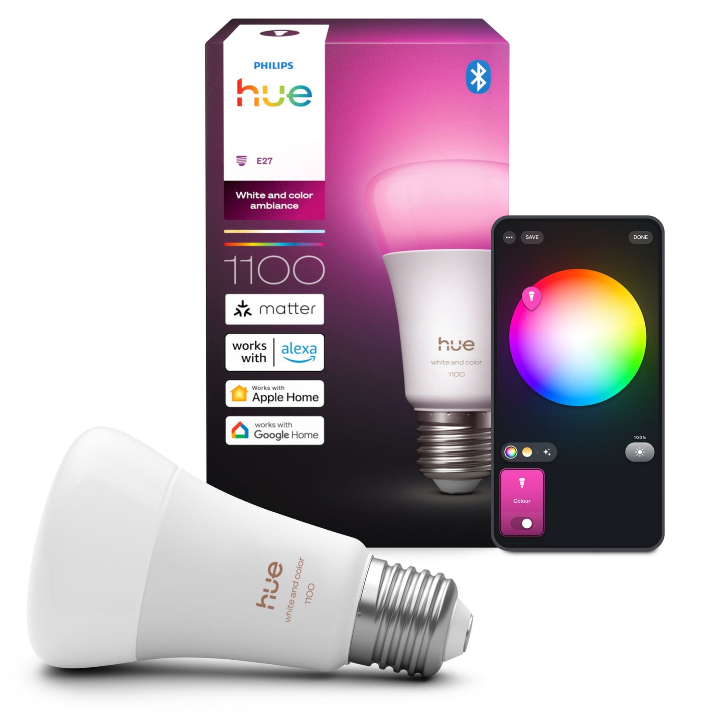 Philips Hue White and Color Ambiance 1100 A60 E27 EU