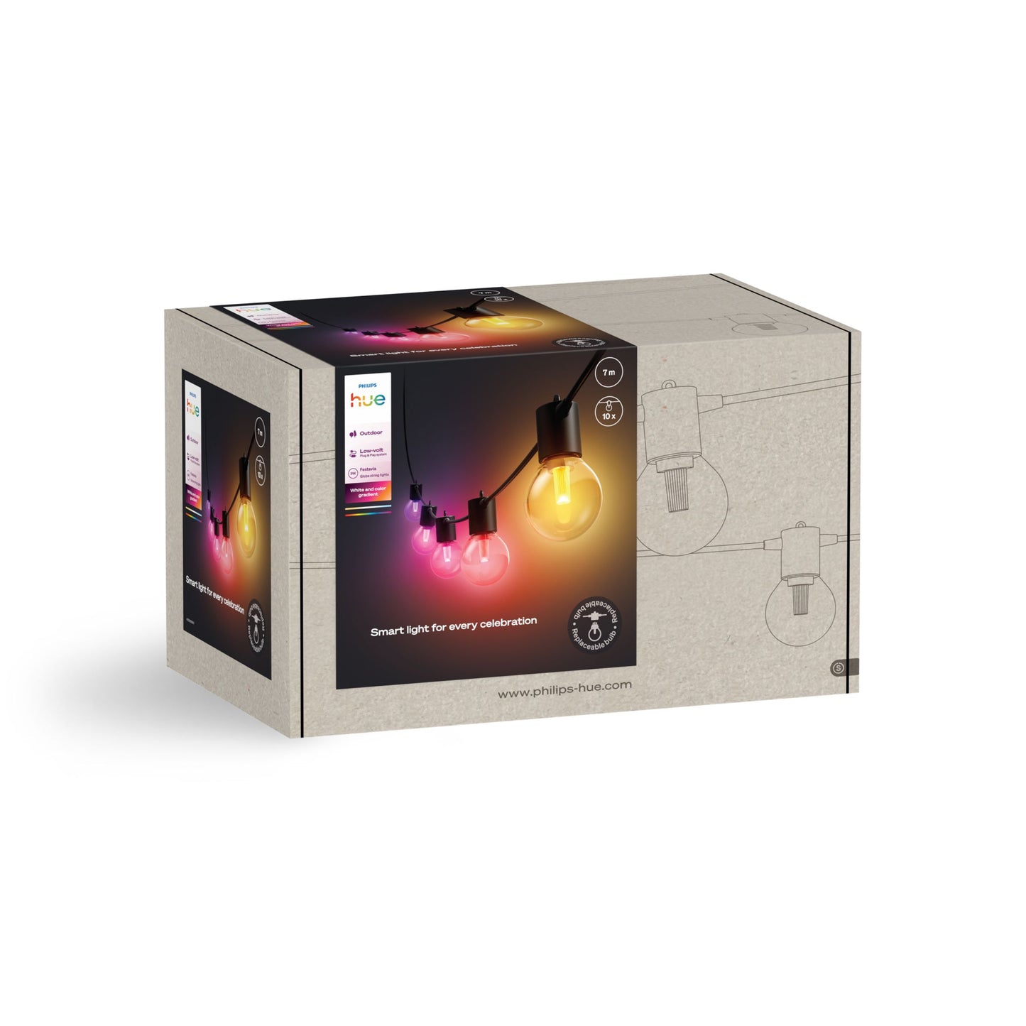 Philips Hue Festavia globe string 7m 10bulb EU
