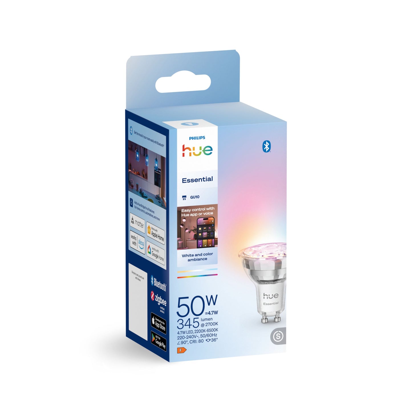 Philips Hue Essential White and Color Ambiance 345 GU10 EU