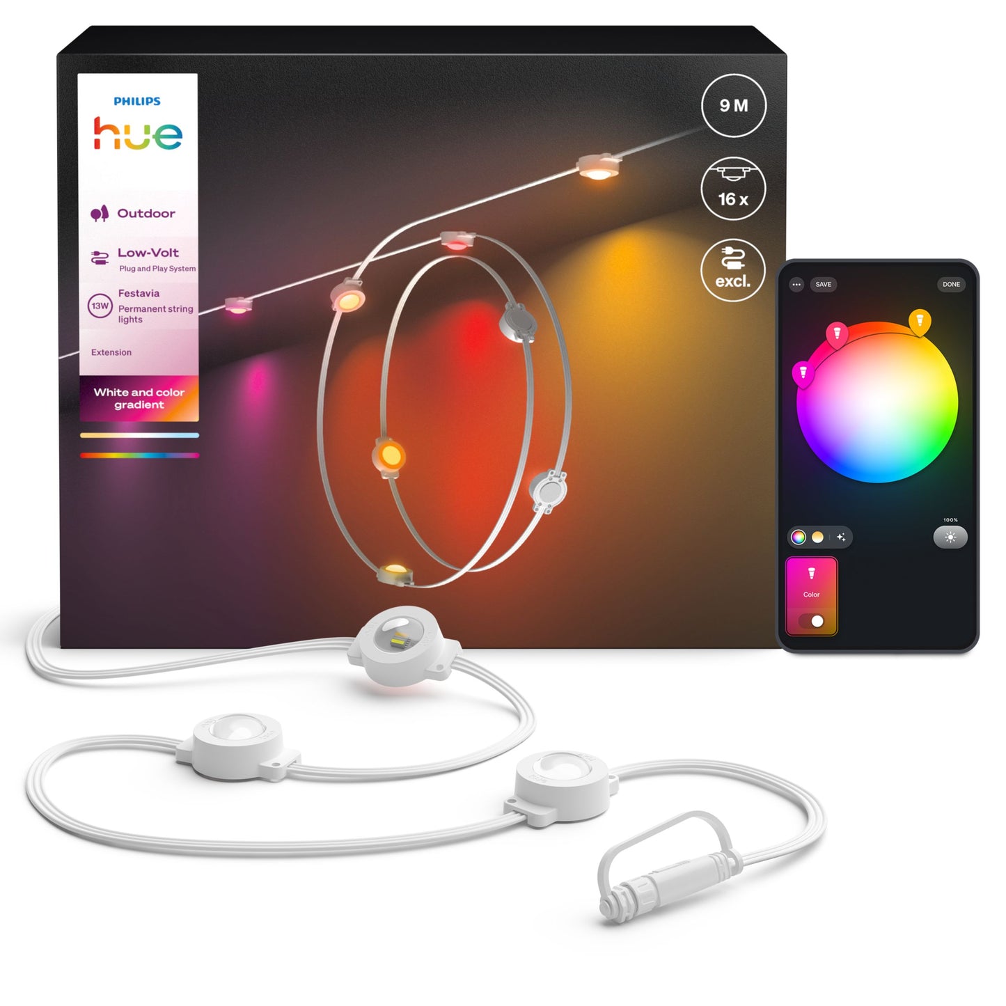 Festavia permanent 9m 16pod Whiteh Ext