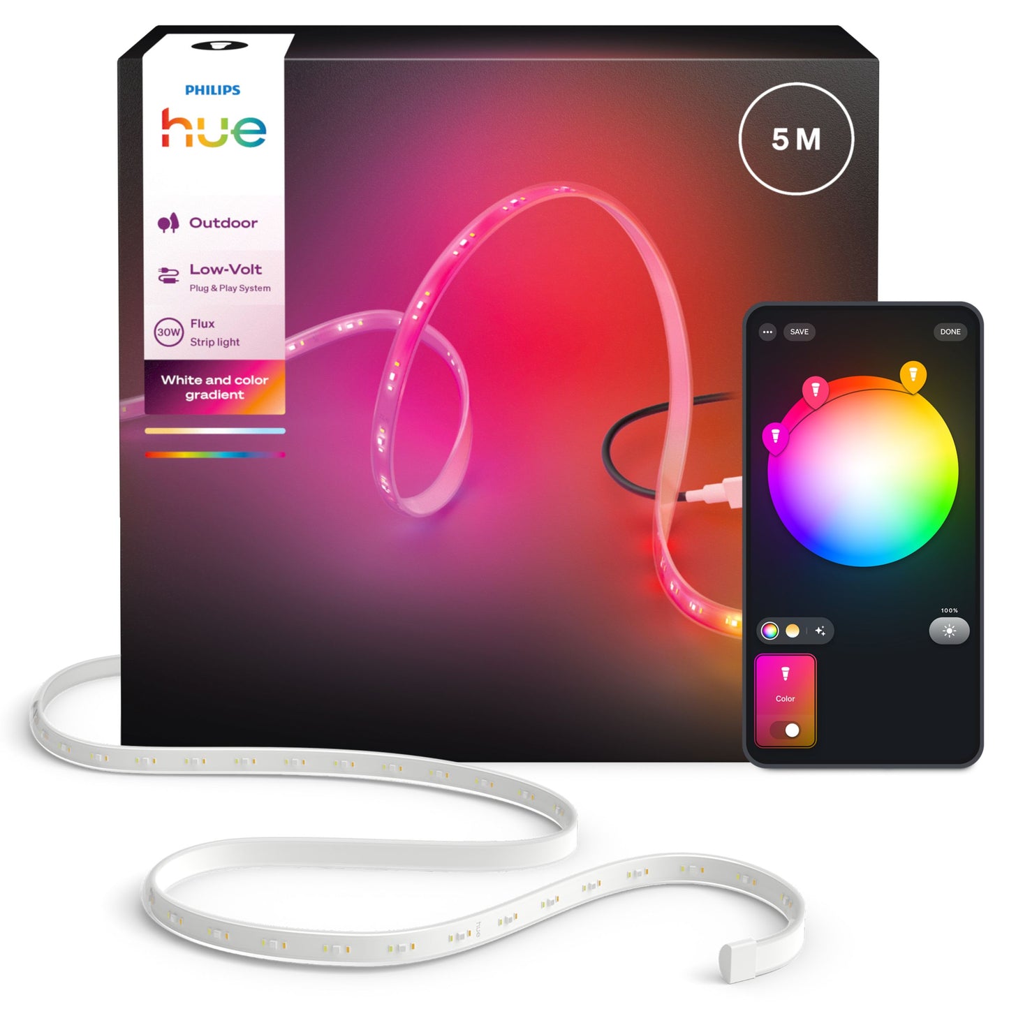 Philips Hue Flux outdoor strip light 5m EU