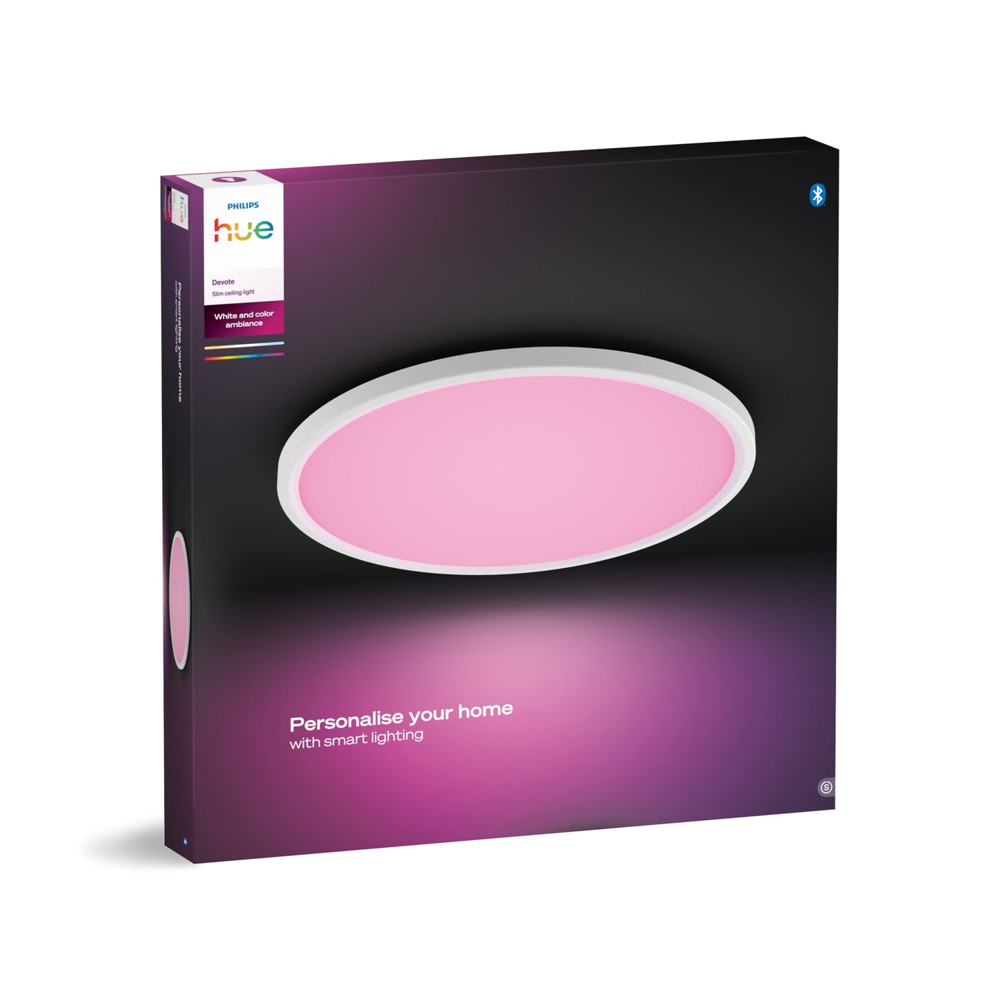 Devote Hue White and Color Ambiance slim ceiling RD M white