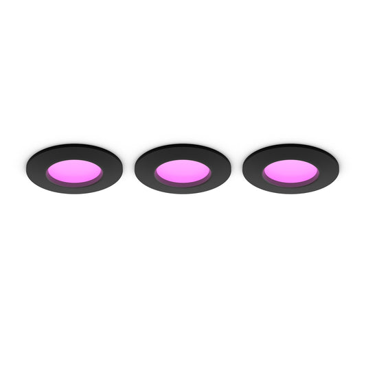 Philips Hue White Ambiance CA Slim downlight S (90mm) EMEA-Black Multipack