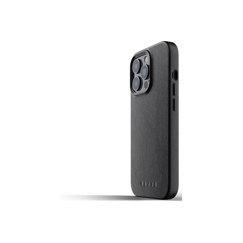Mujjo – iPhone 13 Pro bőr tok - fekete - iSTYLE HU