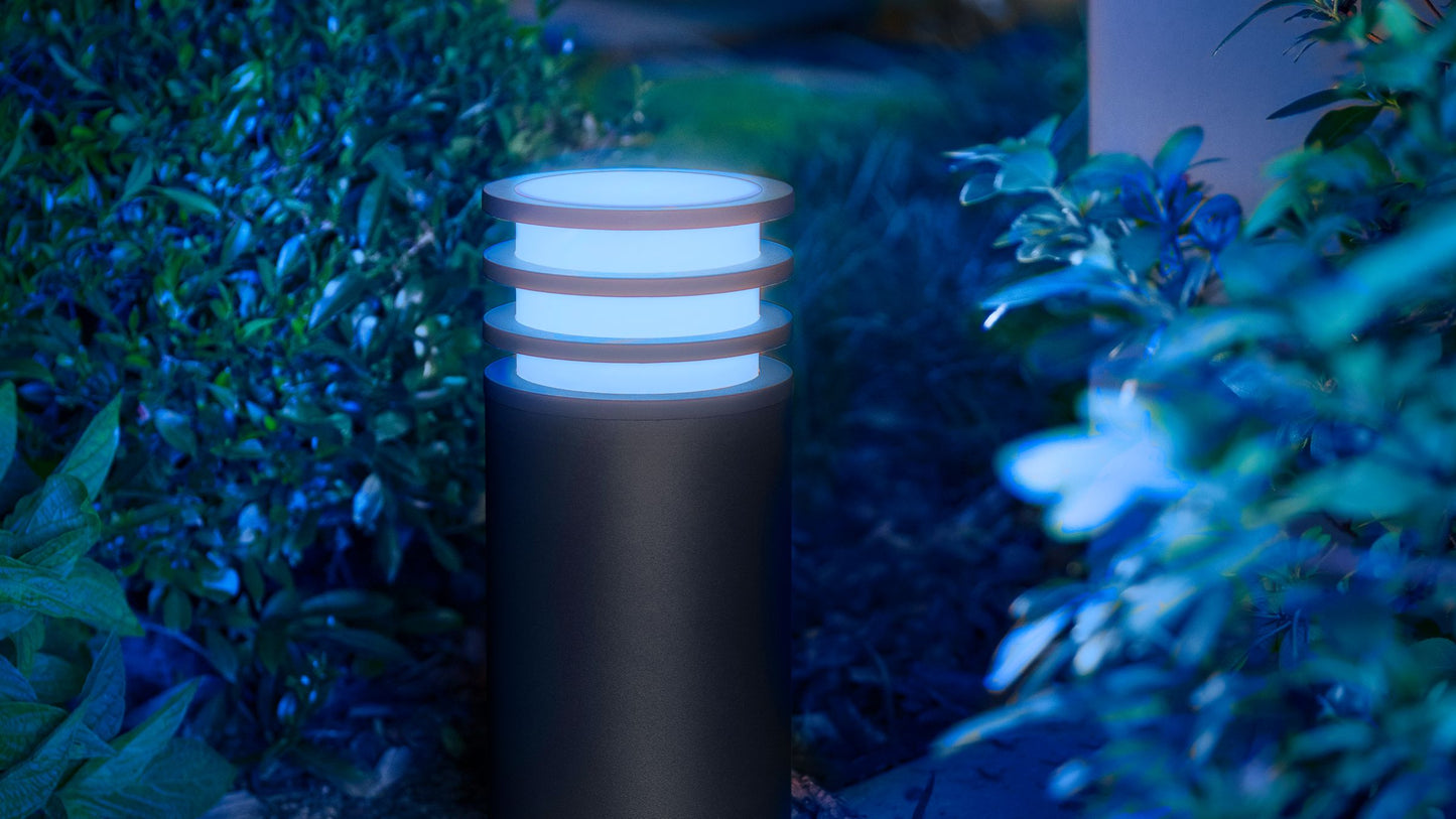 Lucca Hue pedestal anthracite 1xA60 White and Color Ambiance