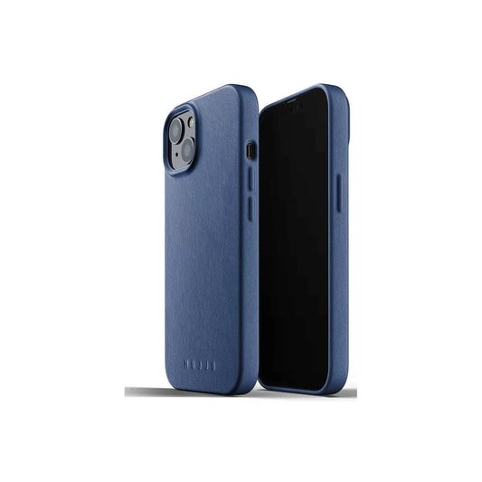 Mujjo – iPhone 13 bőr tok - kék - iSTYLE HU