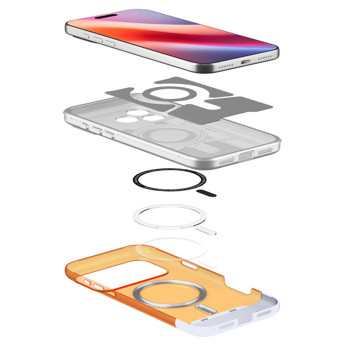 Spigen - iPhone 17 Pro Classic C1 MagSafe tok, mandarin