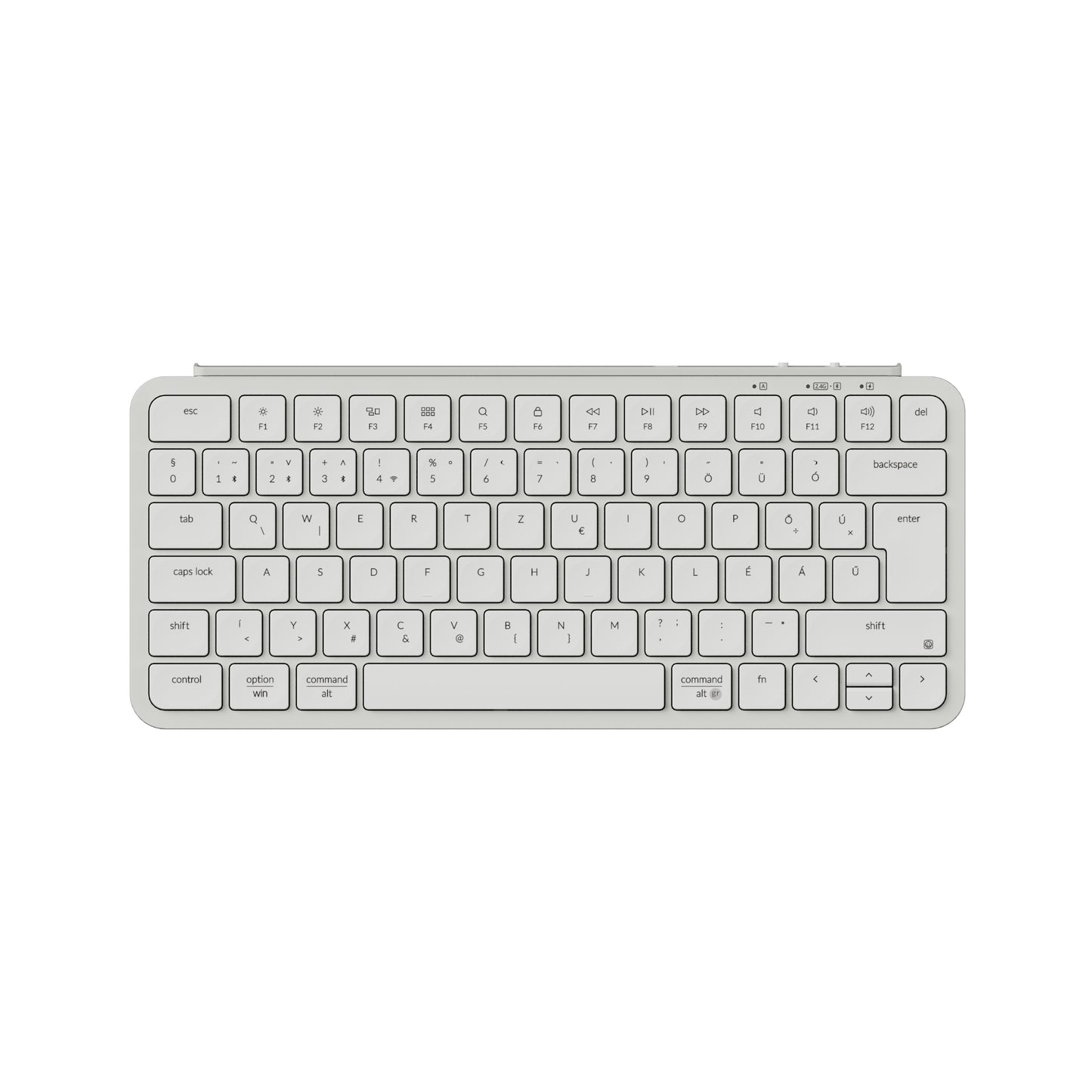 Keychron B1 Pro Bluetooth / Vezeték nélküli / USB-C Scissor Switch mechanikájú billentyűzet (Magyar kiosztás) - fehér