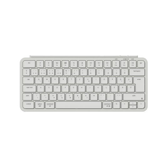 Keychron B1 Pro Bluetooth / Vezeték nélküli / USB-C Scissor Switch mechanikájú billentyűzet (Magyar kiosztás) - fehér