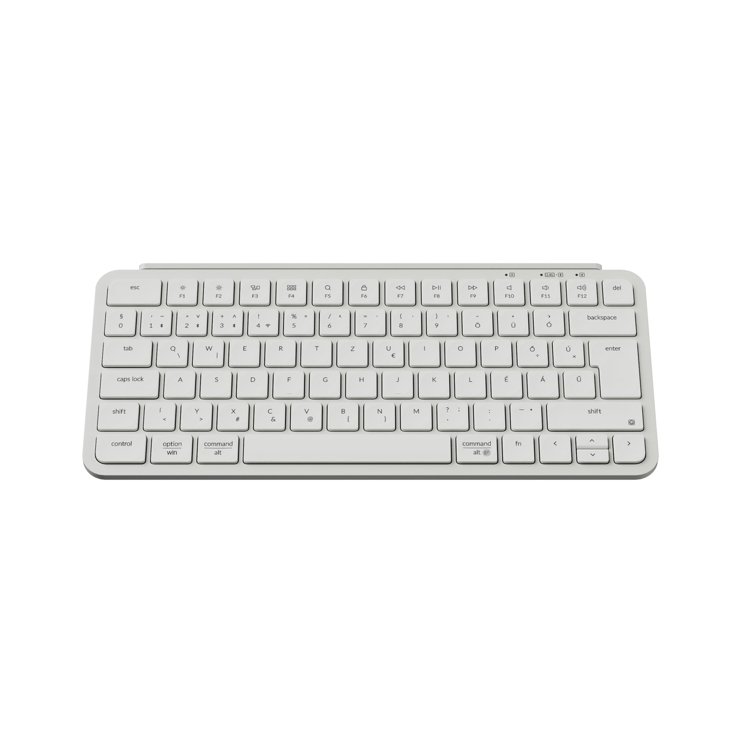 Keychron B1 Pro Bluetooth / Vezeték nélküli / USB-C Scissor Switch mechanikájú billentyűzet (Magyar kiosztás) - fehér