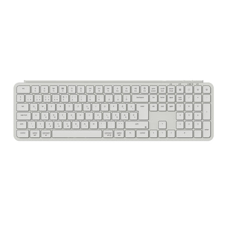 Keychron B6 Pro Bluetooth / Vezeték nélküli Scissor Switch mechanikájú billentyűzet (Magyar kiosztás) - fehér