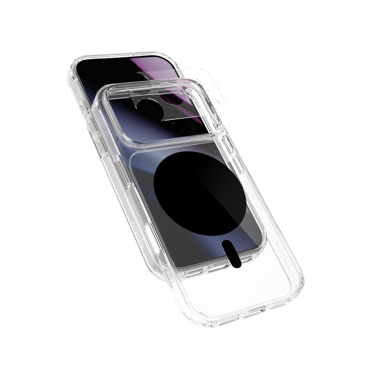 Epico Dot Mag+ Case iPhone 17 Pro/18 Pro Qi2 & MagSafe kompatibilis - Fekete Keresztpánt kompatibilis & Kamerasziget védő)
