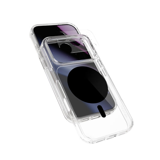 Epico Dot Mag+ Case iPhone 17 Pro/18 Pro Qi2 & MagSafe kompatibilis - Fekete Keresztpánt kompatibilis & Kamerasziget védő)
