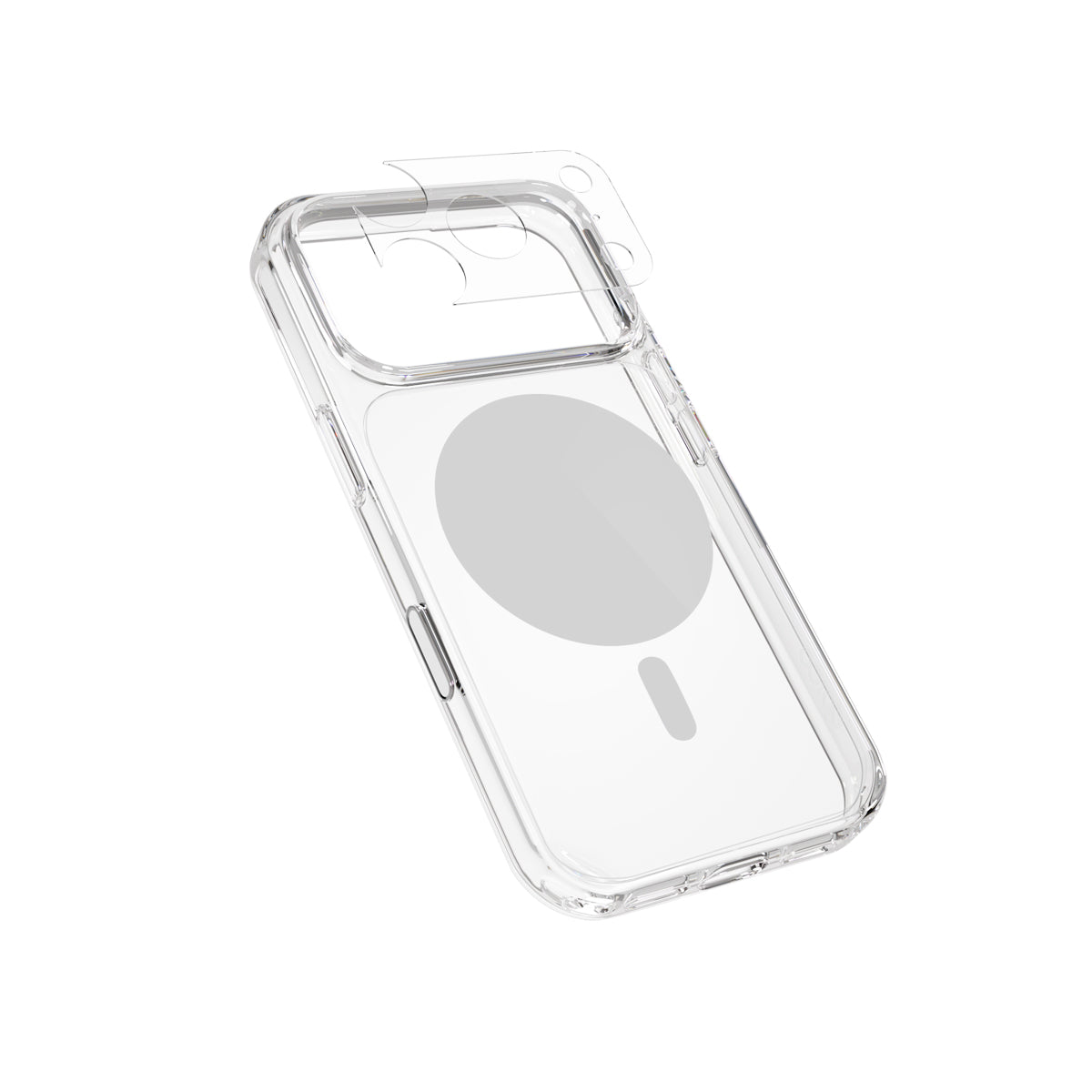 Epico Dot Mag+ Case iPhone 17 Pro Max/18 Pro Max Qi2 & MagSafe kompatibilis - Szürke (Keresztpánt kompatibilis & Kamerasziget védő)