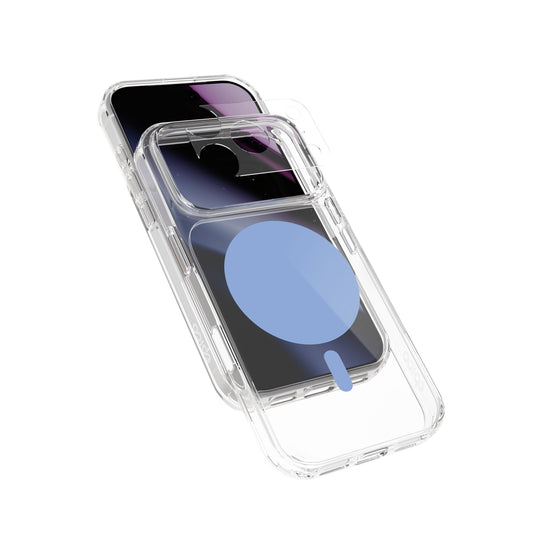 Epico Dot Mag+ Case iPhone 17 Pro Max/18 Pro Max Qi2 & MagSafe kompatibilis - Világos kék (Keresztpánt kompatibilis & Kamerasziget védő)