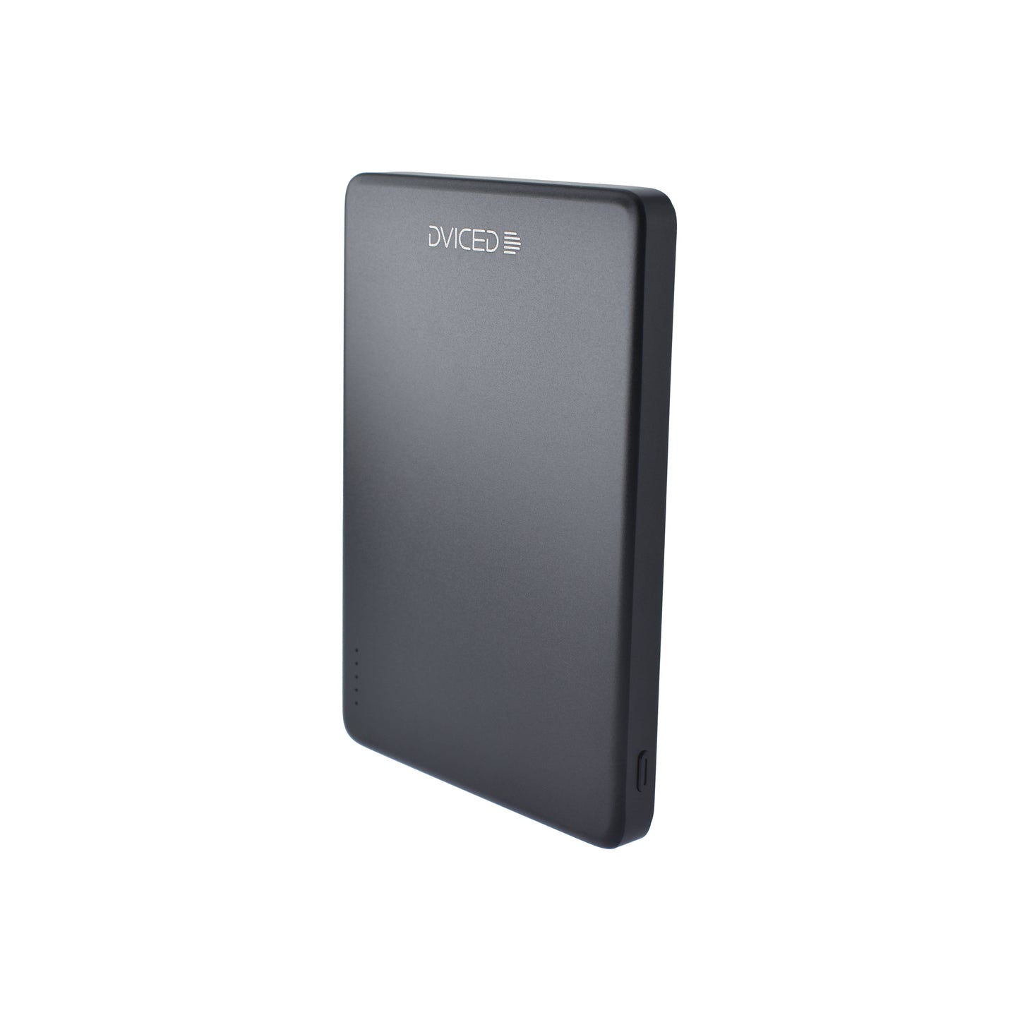 Dviced Ultravékony Qi2 Power Bank 5000mAh - fekete