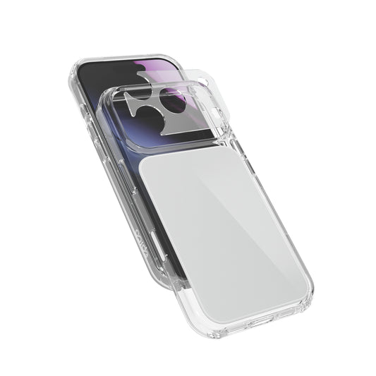Epico Tile Mag+ Case iPhone 17 Pro Max/18 Pro Max Qi2 & MagSafe kompatibilis - Szürke (Keresztpánt kompatibilis & Kamerasziget védő)