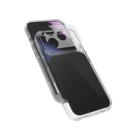 Epico Tile Mag+ Case iPhone 17 Pro Max/18 Pro Max Qi2 & MagSafe kompatibilis - Fekete (Keresztpánt kompatibilis & Kamerasziget védő)