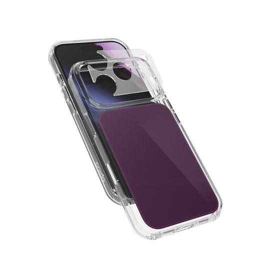 Epico Tile Mag+ Case iPhone 17 Pro Max/18 Pro Max Qi2 & MagSafe kompatibilis - Sötét Lila (Keresztpánt kompatibilis & Kamerasziget védő)
