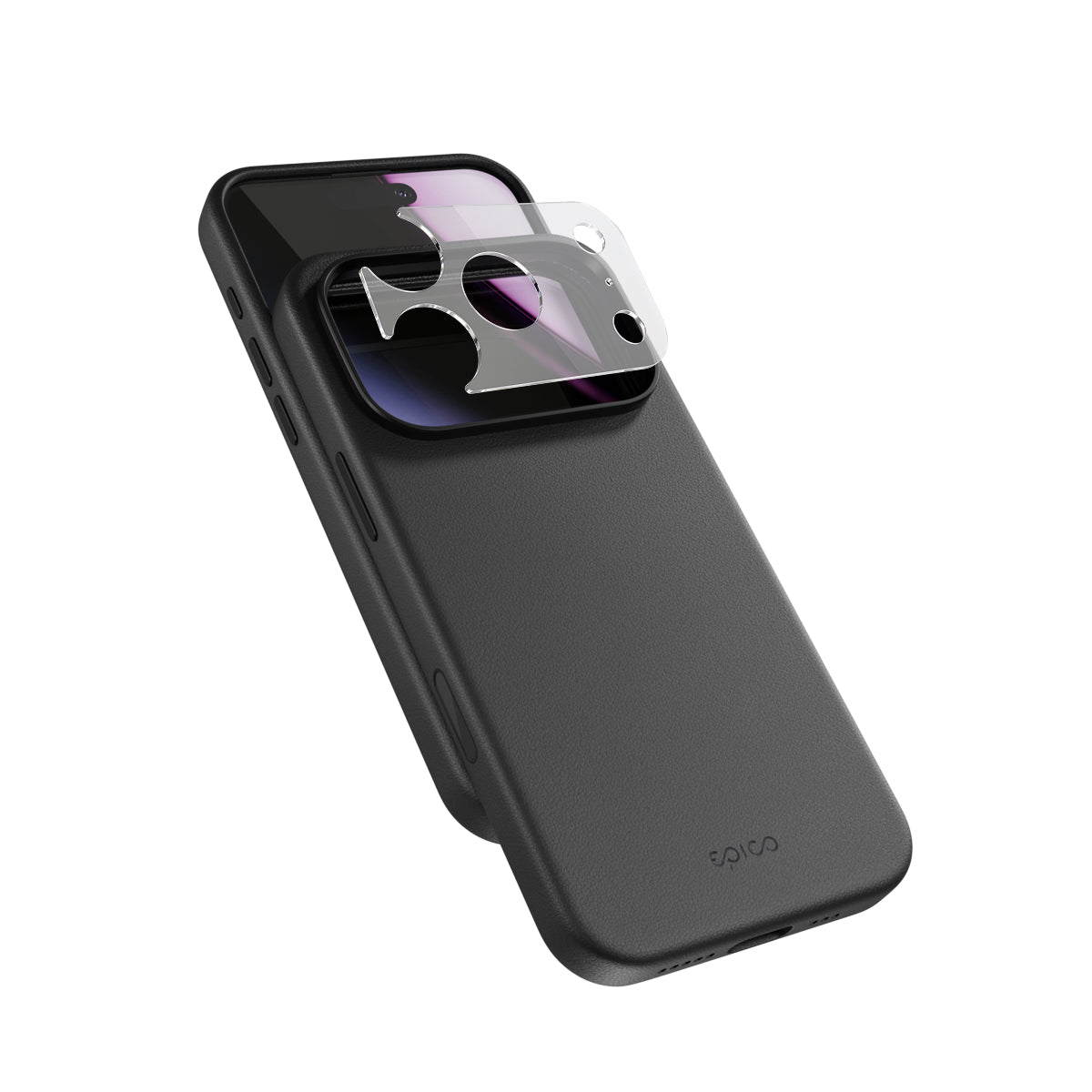 Epico Leather Pro Mag+ Case iPhone 17 Pro/18 Pro Qi2 & MagSafe kompatibilis - Fekete (Kamerasziget védő)