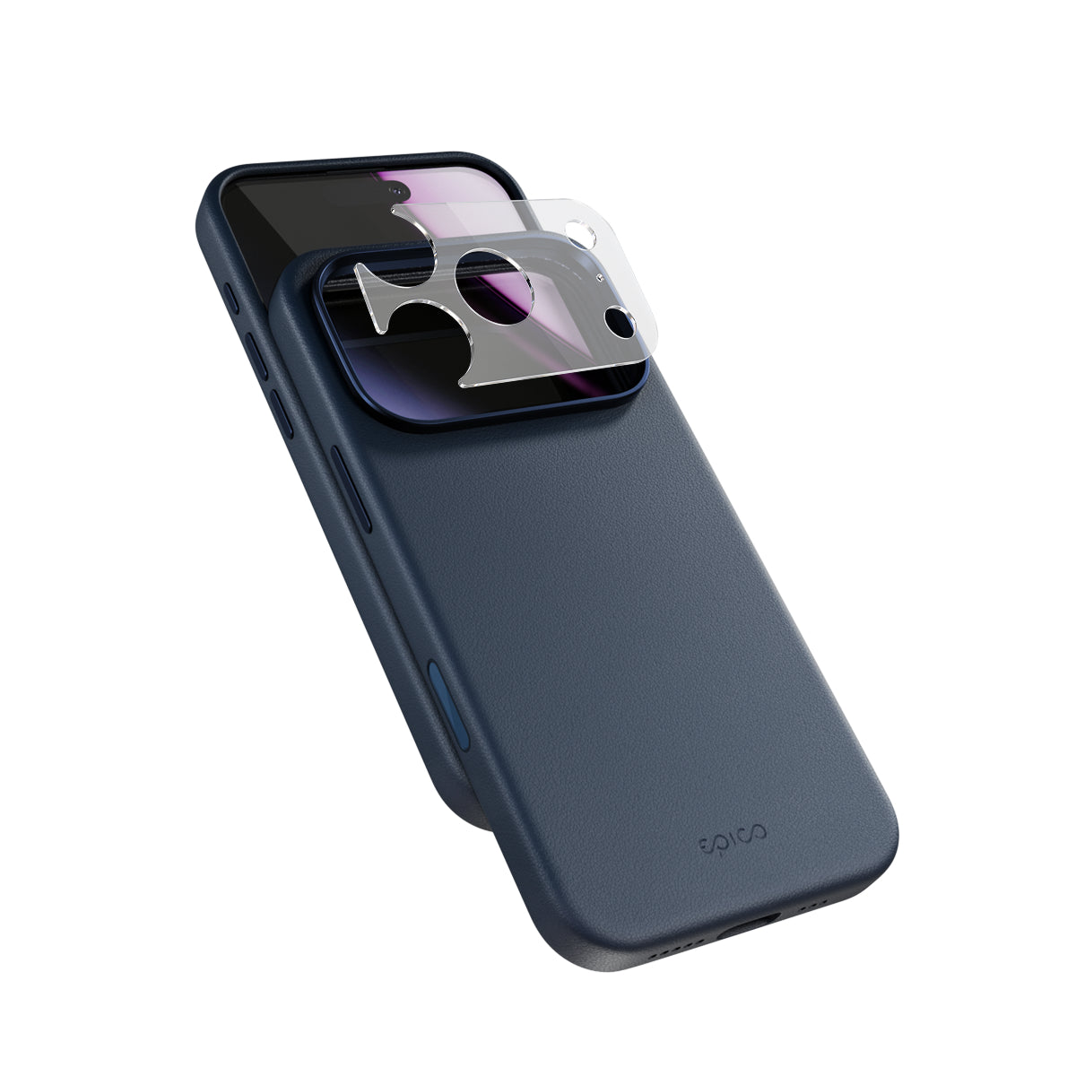 Epico Leather Pro Mag+ Case iPhone 17 Pro/18 Pro Qi2 & MagSafe kompatibilis - Kék (Kamerasziget védő)