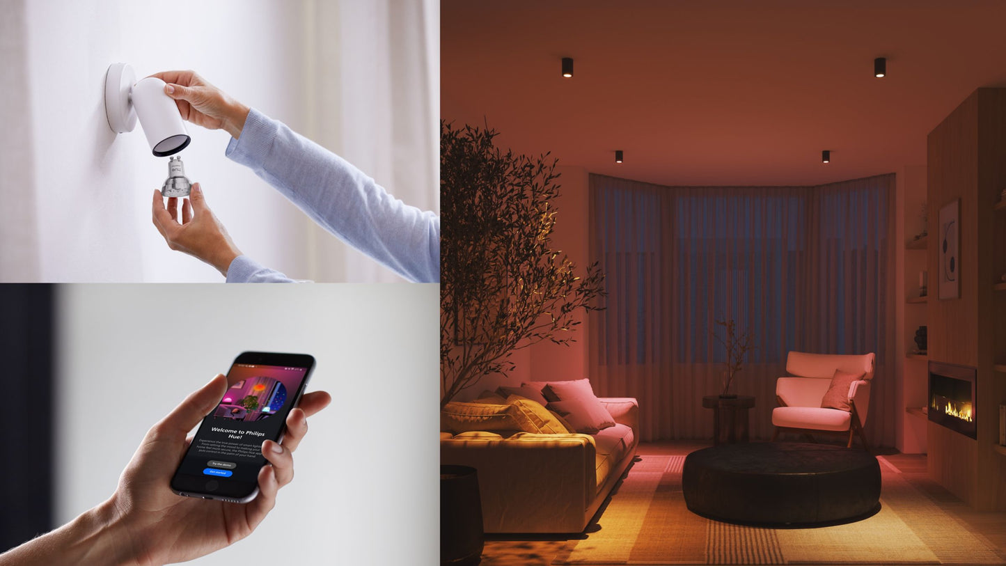 Philips Hue Essential White and Color Ambiance 345 GU10 2 db-os készlet EU